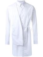 Consistence Detachable Blazer Shirt, Men's, Size: 50, White, Cotton