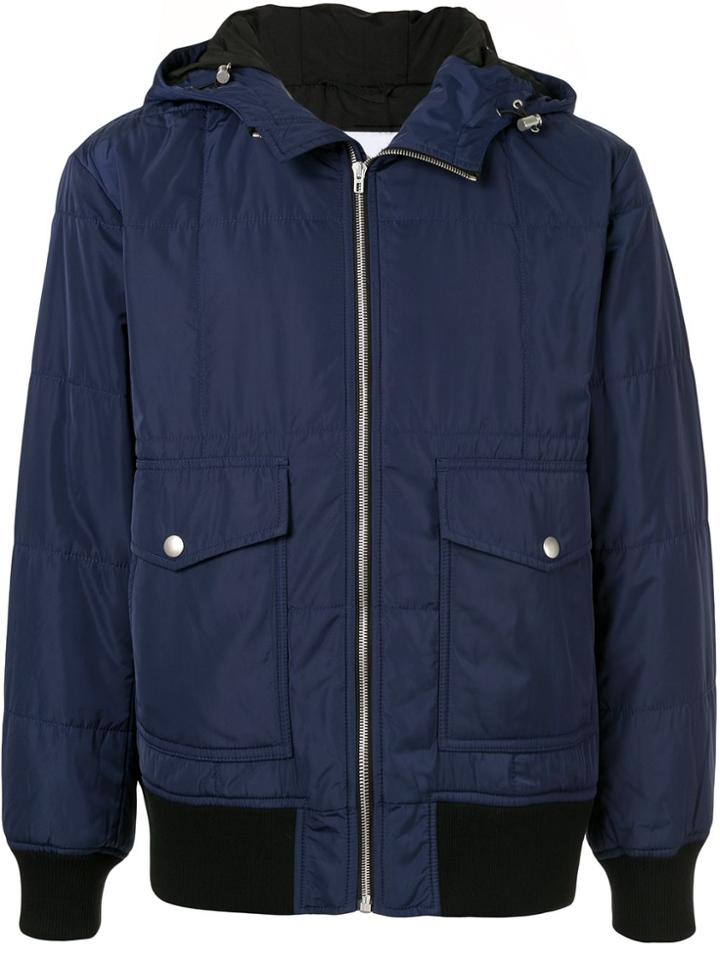 Ck Calvin Klein Hooded Light Jacket - Blue