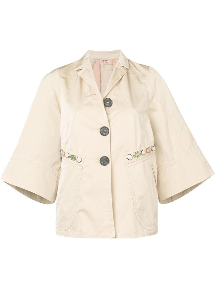 No21 Wide-sleeved Jacket - Neutrals