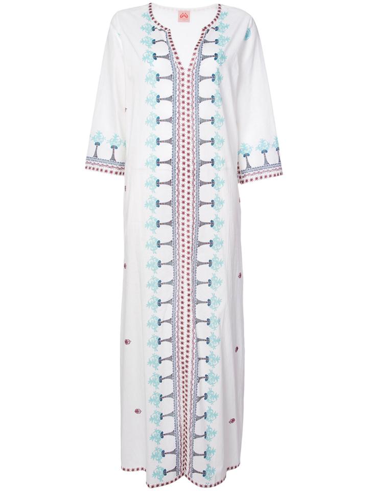 Le Sirenuse Embroidered Trim Beach Cover-up - White