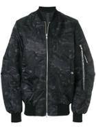 Odeur Zip Up Bomber Jacket - Black