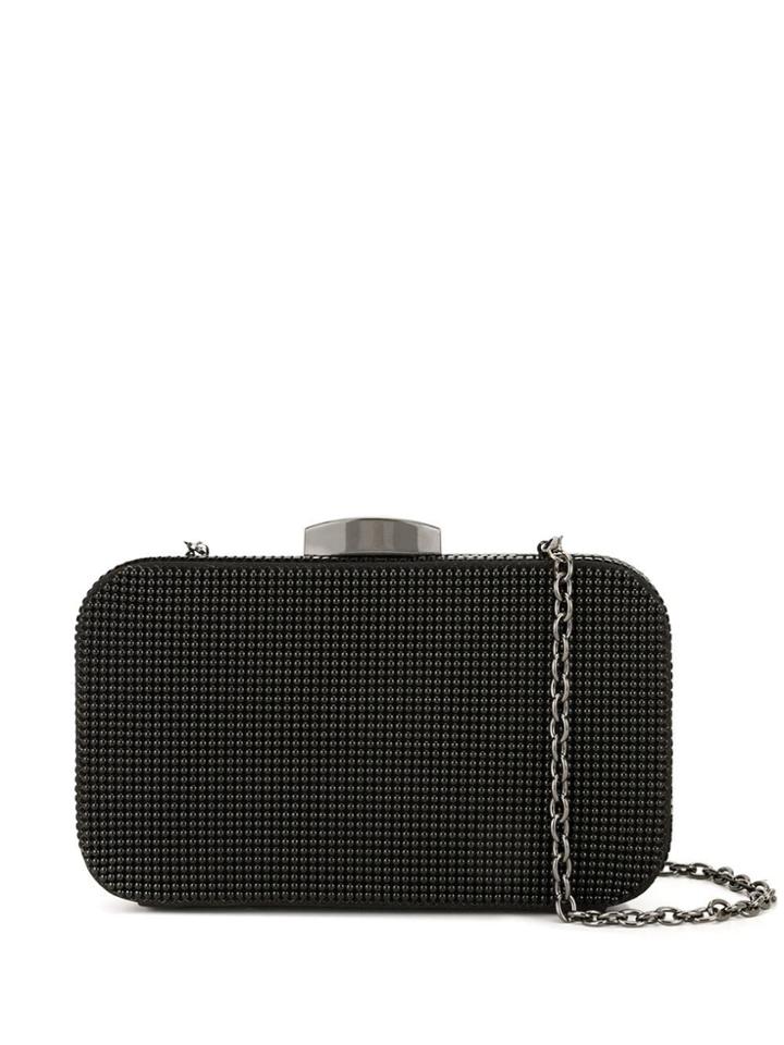 Whiting And Davis Hollywood Chainmail Clutch - Black