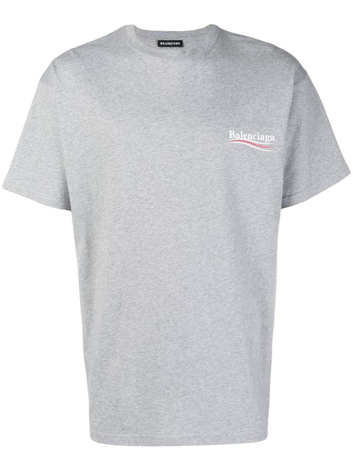 Balenciaga Political Campaign Jersey - Grey