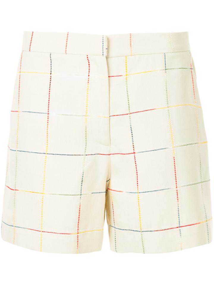 N Duo Checkered Shorts - Green