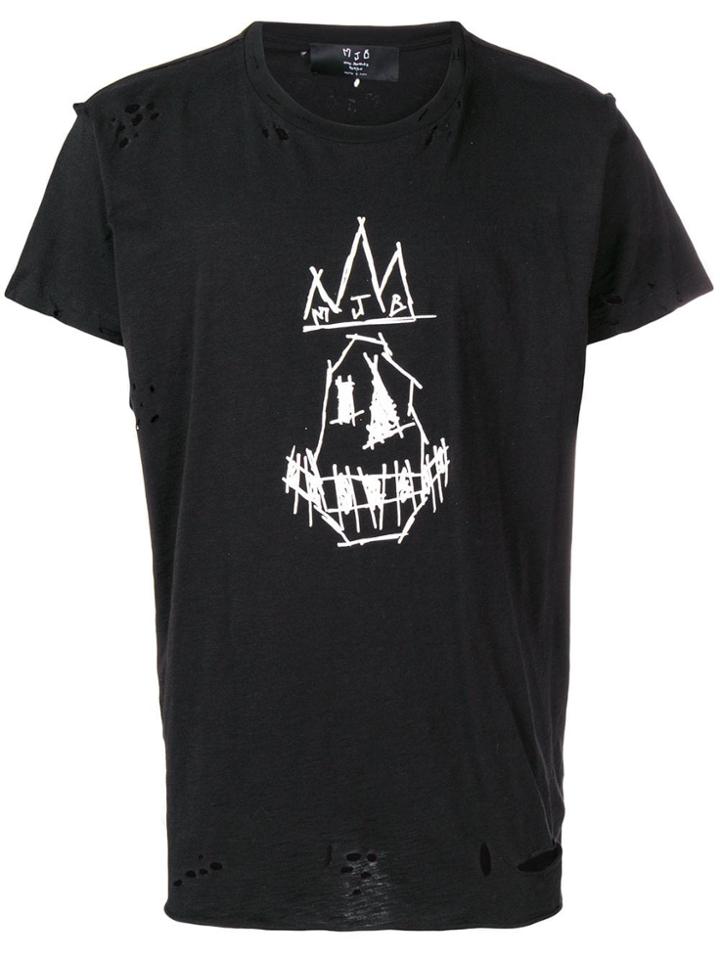 Mjb Logo Print T-shirt - Black