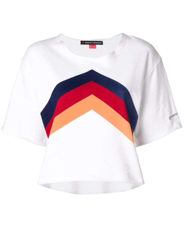 Perfect Moment Chevron Print T-shirt - White