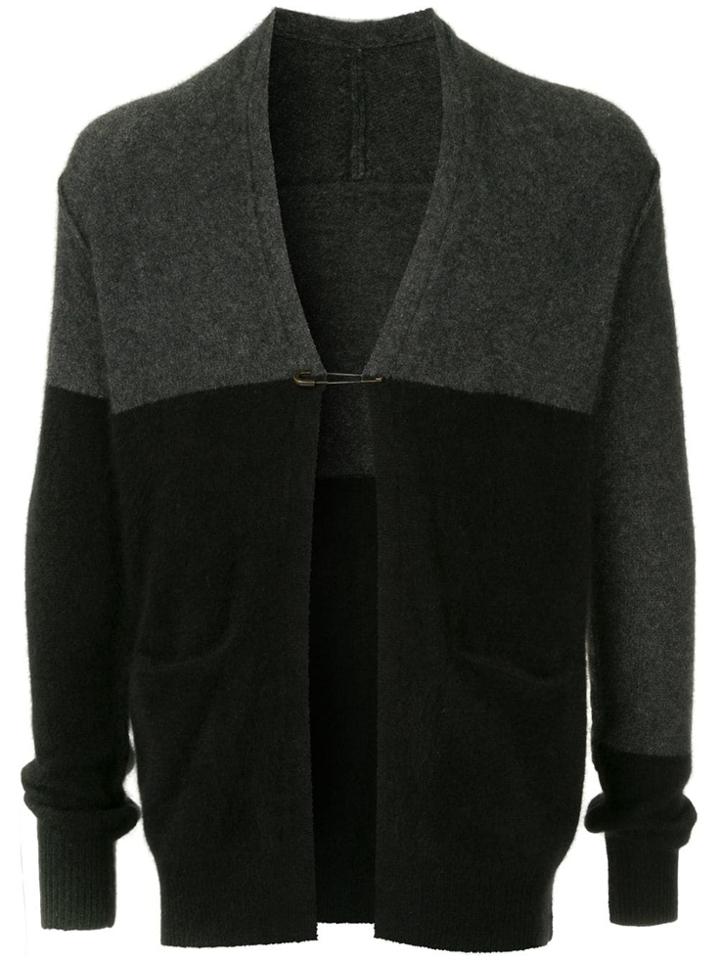 Attachment Colour-block Cardigan - Black