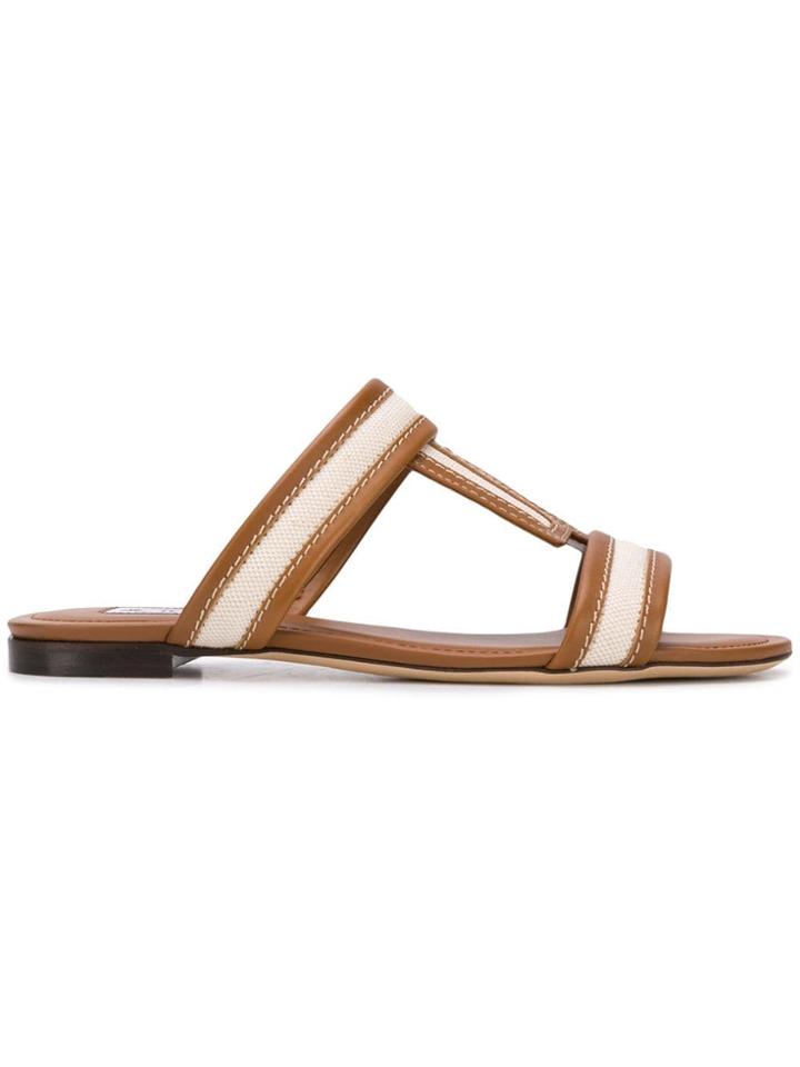 Tod's Canvas Insert Sandals - Brown