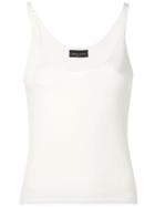 Roberto Collina Scoop Neck Vest Top - White