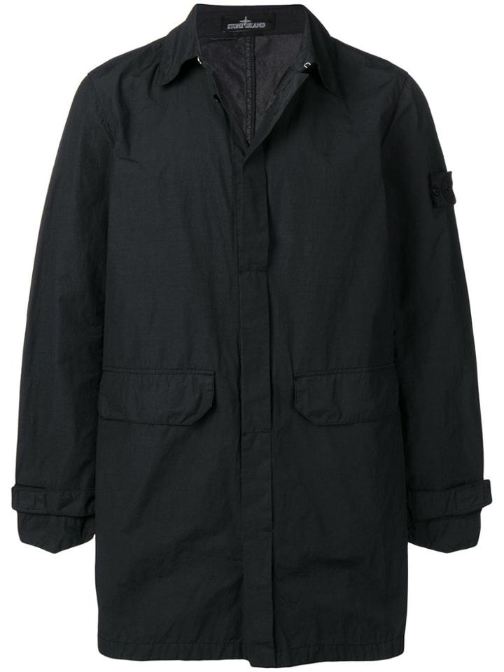 Stone Island Shadow Project Concealed Zip Jacket - Black
