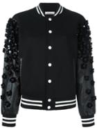 Night Market 'night Market' Bomber Jacket, Women's, Size: Medium, Black, Polyester/cotton