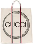 Gucci Gucci Ouroboros Print Tote - Neutrals