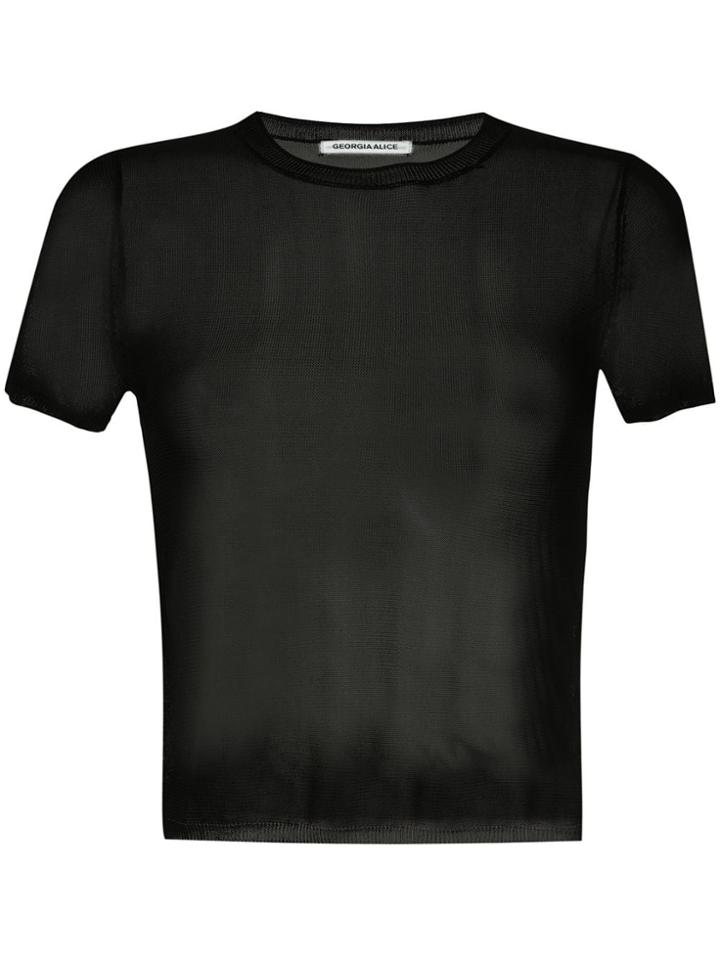 Georgia Alice Penelope Cropped T-shirt - Black