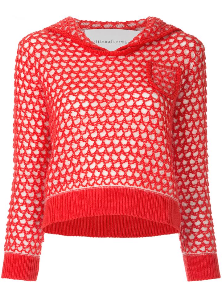 Writtenafterwards Sailor Collar Jumper - Red