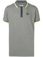 Philipp Plein Active Logo Plaque Polo Shirt - Grey