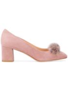 Unützer Pompom Pumps - Pink & Purple