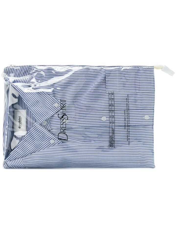 Doublet Dress Shirt Clutch Bag - Blue