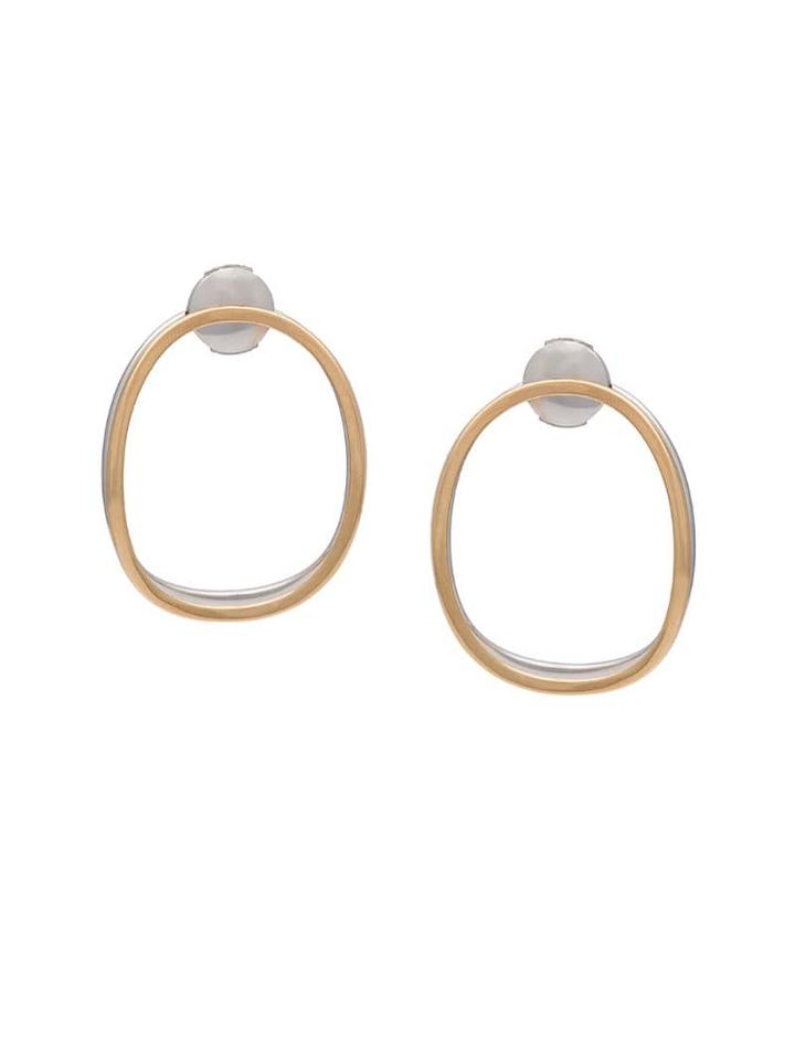 Delfina Delettrez 14kt Gold Double Oval Earrings - Metallic