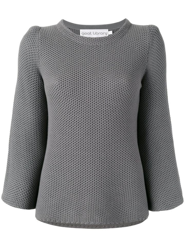 Goat - Dot Jumper - Women - Cotton - 6, Grey, Cotton