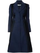Altuzarra Embellished Panel Coat, Women's, Size: 40, Blue, Polyamide/cashmere/wool