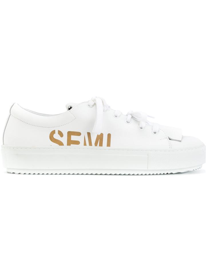 Semicouture Lace-up Sneakers - White