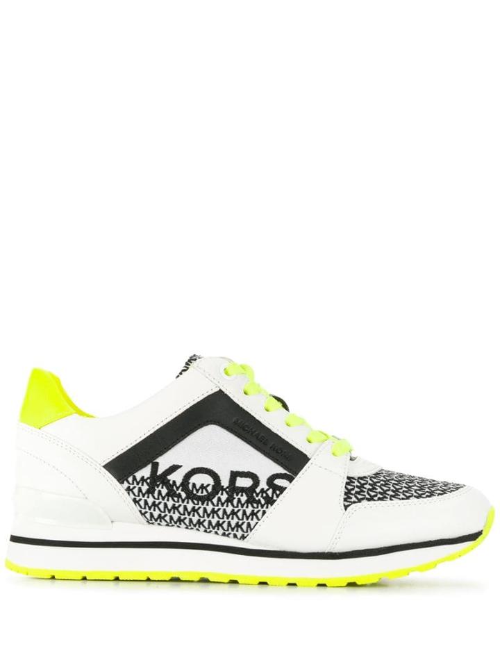 Michael Michael Kors Logo Printed Sneakers - White
