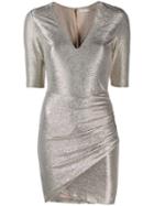 Alice+olivia Textured Metallic Dress - Gold
