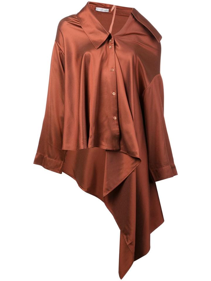 Palmer / Harding One Shoulder Loose Blouse - Red