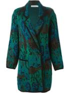 Jean Louis Scherrer Vintage Intarsia Knit Coat