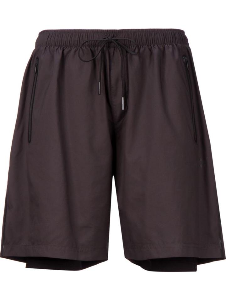 Puma Puma X Stampd Tech Track Shorts, Men's, Size: L, Black, Polyester/polyurethane