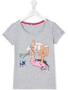 Kenzo Kids Dancing Cactus Printed T-shirt, Boy's, Size: 16 Yrs, Grey