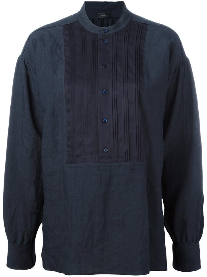 Joseph - Round Neck Blouse - Women - Cotton/linen/flax - 36, Blue, Cotton/linen/flax