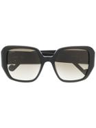 Liu Jo Oversized Chunky Frame Sunglasses - Black