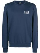 Ea7 Emporio Armani Printed Logo Sweatshirt - Blue