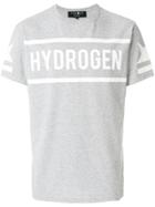 Hydrogen Logo Print T-shirt - Grey