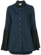 Monographie Shirt With Flared Sleeves - Blue