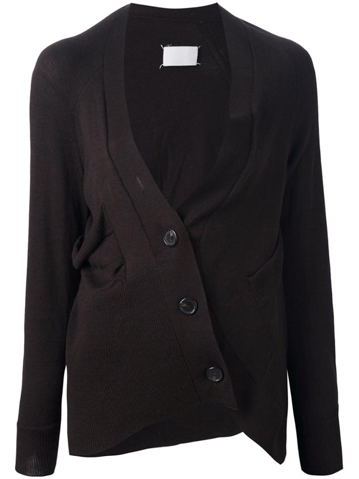 Maison Martin Margiela Vintage Knitted Asymetric Cardigan - Brown