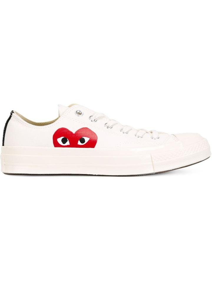 Comme Des Garcons Play Heart Logo Lace-up Sneakers