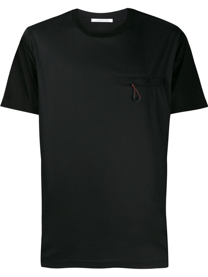 Low Brand Zipped Pocket T-shirt - Black