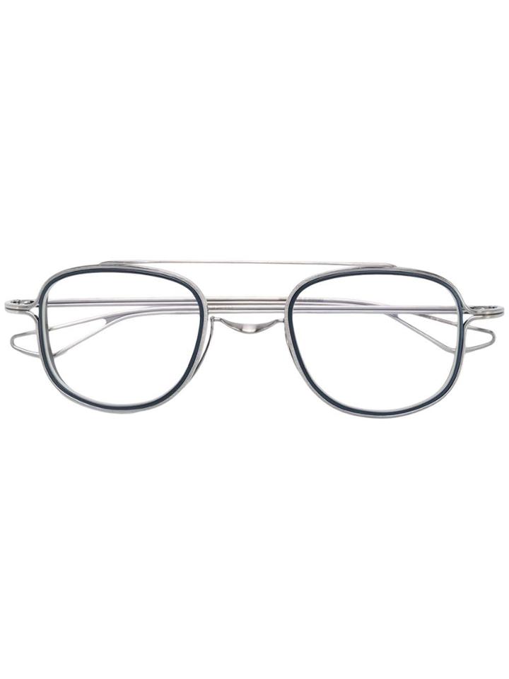 Dita Eyewear Tessel Custom Rotating Saddle Bridge Glasses - Silver