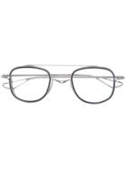 Dita Eyewear Tessel Custom Rotating Saddle Bridge Glasses - Silver