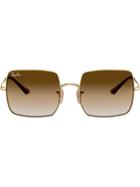 Ray-ban Rb1971 Square Sunglasses - Gold