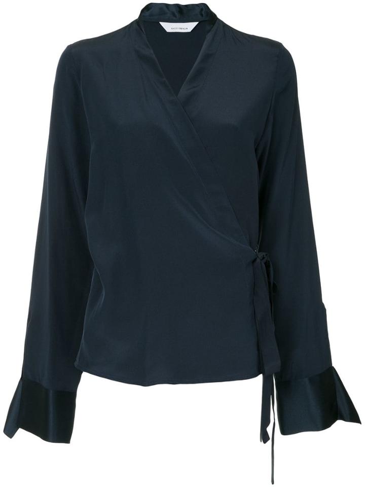 Kacey Devlin Wrap Blouse - Blue