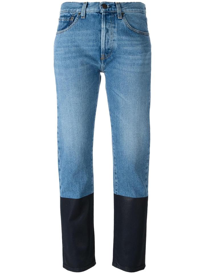 Ports 1961 Dyed Hem Jeans - Blue