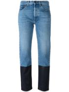 Ports 1961 Dyed Hem Jeans - Blue