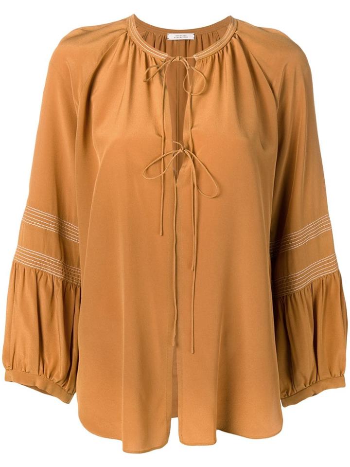 Dorothee Schumacher Long-sleeve Flared Blouse - Brown