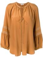 Dorothee Schumacher Long-sleeve Flared Blouse - Brown