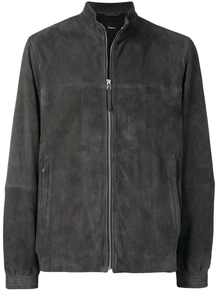 Theory Mock Neck Jacket - Grey