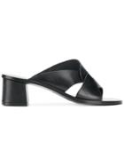 Atp Atelier Crossover Strap Mules - Black