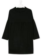 Andorine Frayed Edges Denim Dress - Black